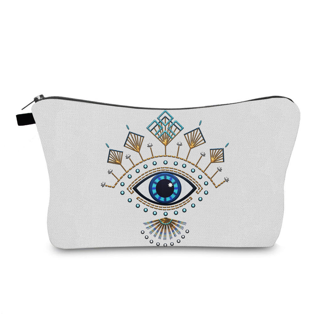 Olivenorma Evil Eye Hamsa Symbol Makeup Cosmetic Bag