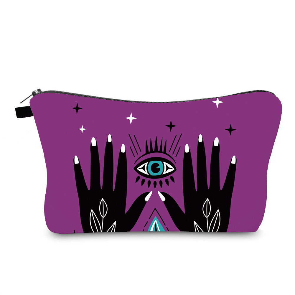 Olivenorma Evil Eye Hamsa Symbol Makeup Cosmetic Bag