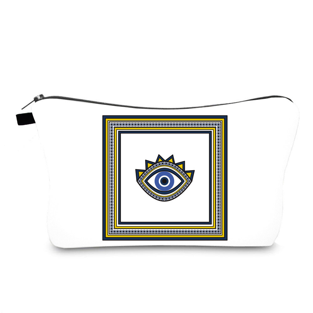 Olivenorma Evil Eye Hamsa Symbol Makeup Cosmetic Bag