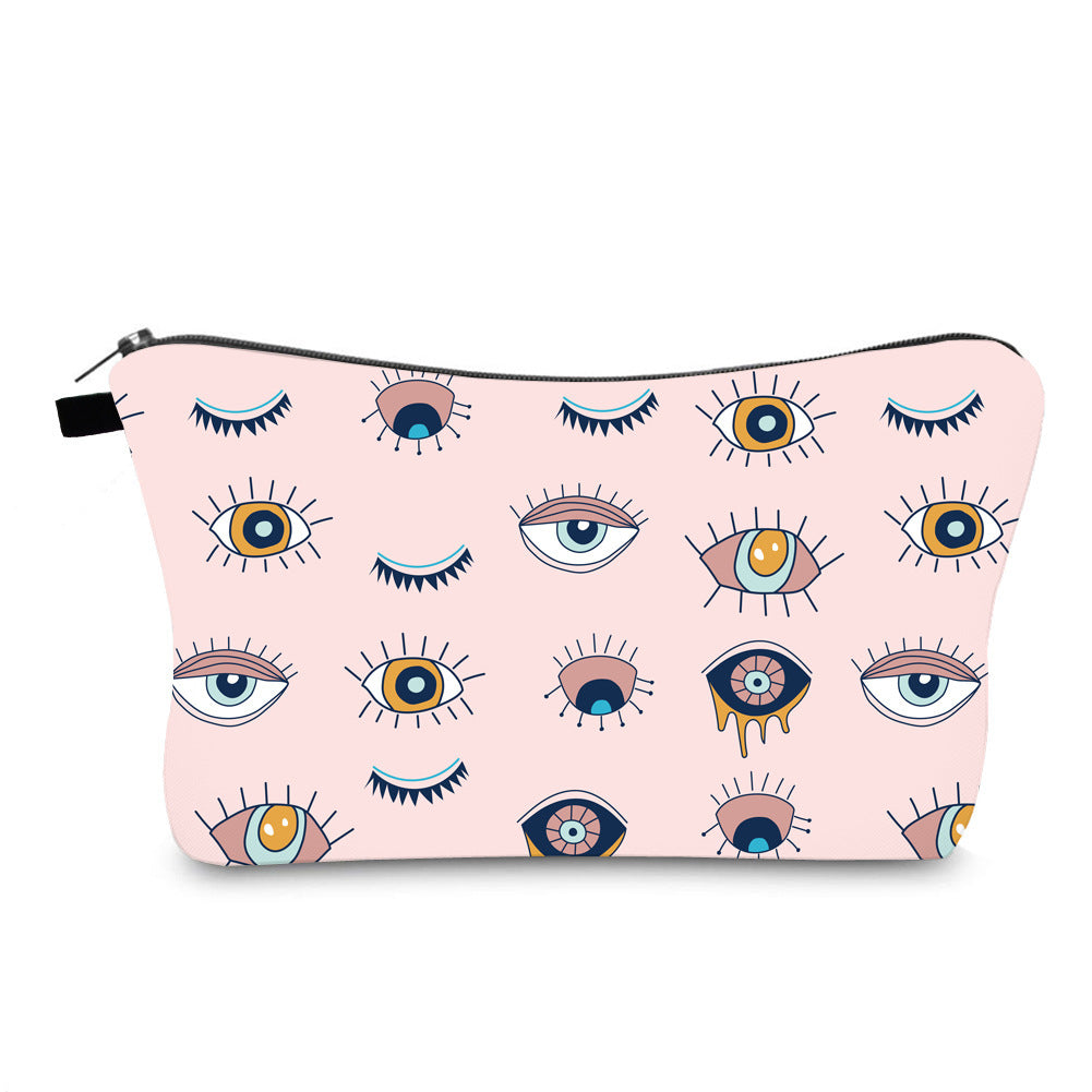 Olivenorma Evil Eye Hamsa Symbol Makeup Cosmetic Bag