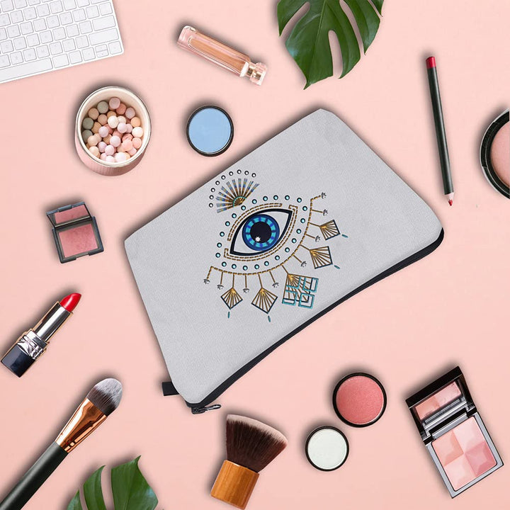 Olivenorma Evil Eye Hamsa Symbol Makeup Cosmetic Bag