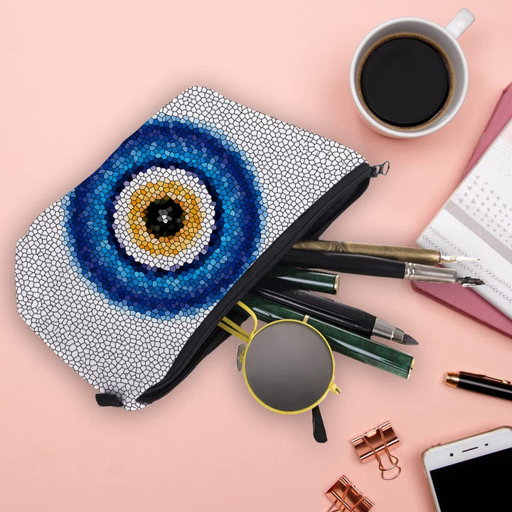 Olivenorma Evil Eye Hamsa Symbol Makeup Cosmetic Bag