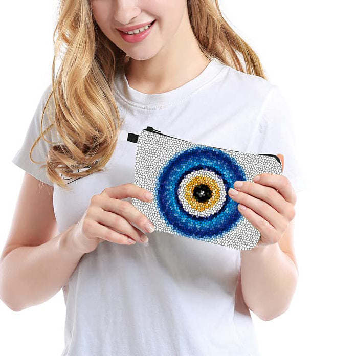 Olivenorma Evil Eye Hamsa Symbol Makeup Cosmetic Bag