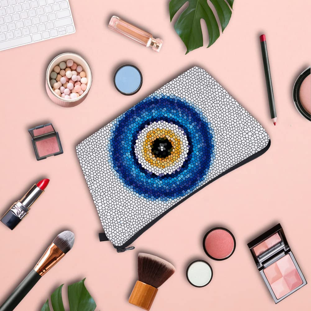 Olivenorma Evil Eye Hamsa Symbol Makeup Cosmetic Bag