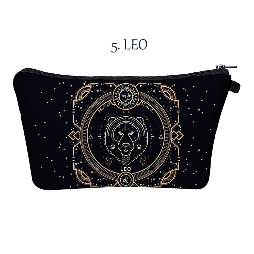 Olivenorma Zodiac Print Design Make Up Cosmetic Bag