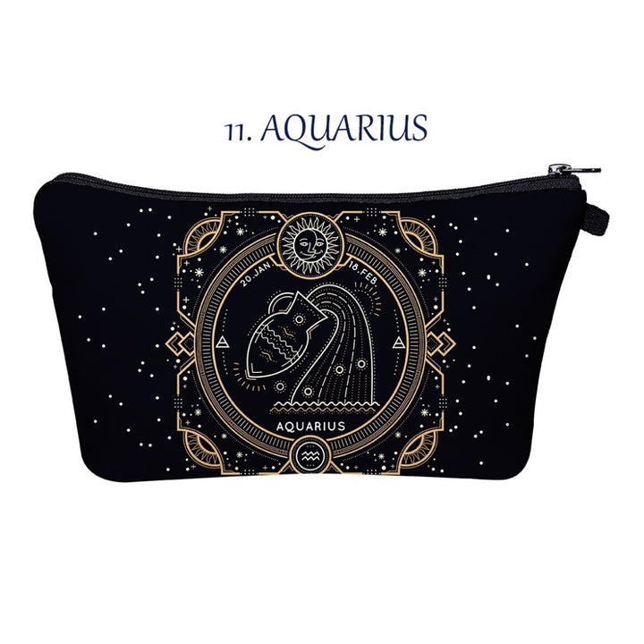 Olivenorma Zodiac Print Design Make Up Cosmetic Bag