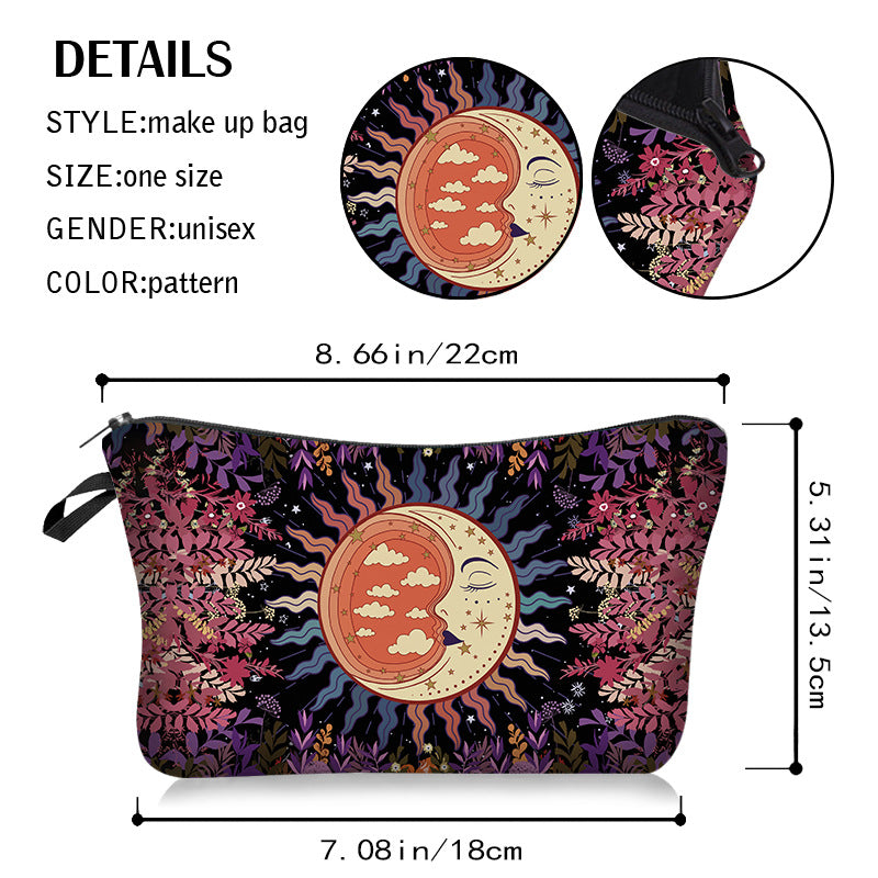 Olivenorma Sun Moon Star Pattern Cosmetic Bag