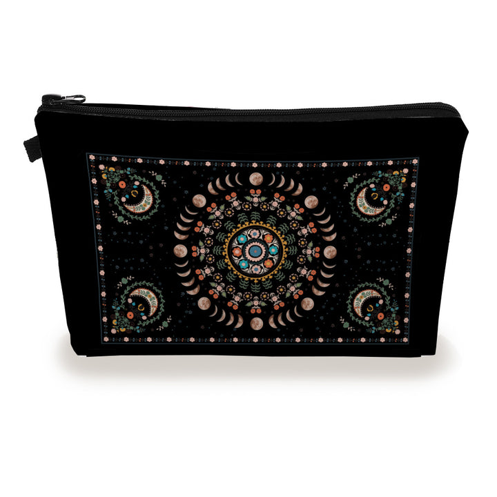 Olivenorma Moon Phase Flower Print Cosmetic Bag