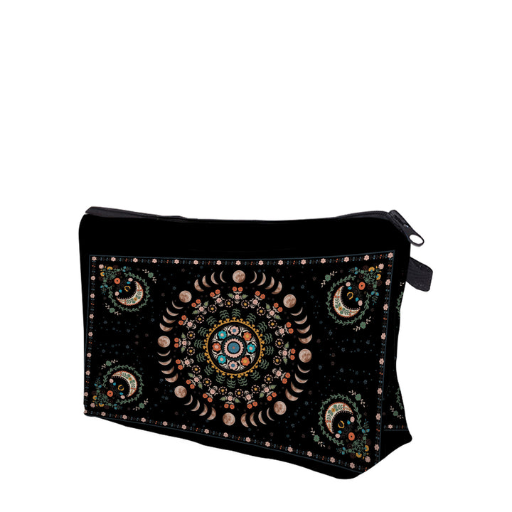 Olivenorma Moon Phase Flower Print Cosmetic Bag