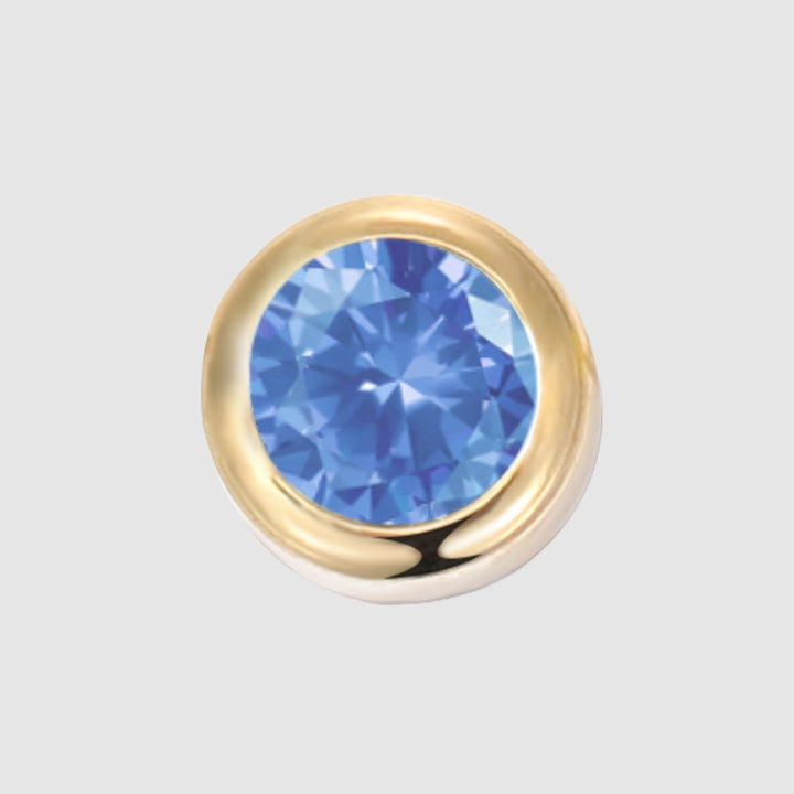 Olivenorma 6mm Birthstone Pendant Anklet Bracelet Necklace - MARCH-Aquamarine - Anklet - Rose Gold - image 5