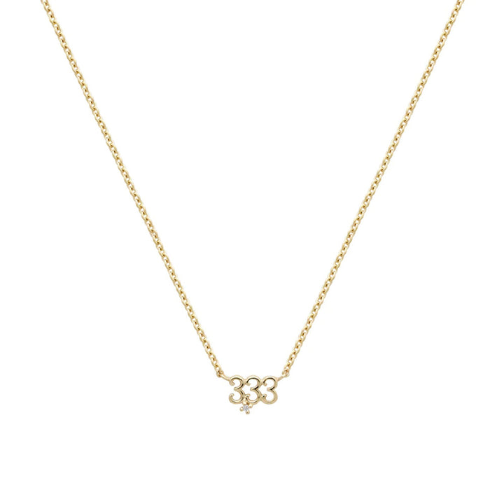 Olivenorma 925 Sterling Silver Angel Number Collarbone Necklace