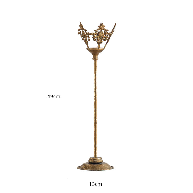 Olivenorma Retro European Palace Style Iron Art Candle Holder