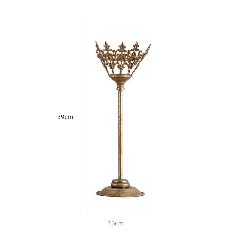 Olivenorma Retro European Palace Style Iron Art Candle Holder