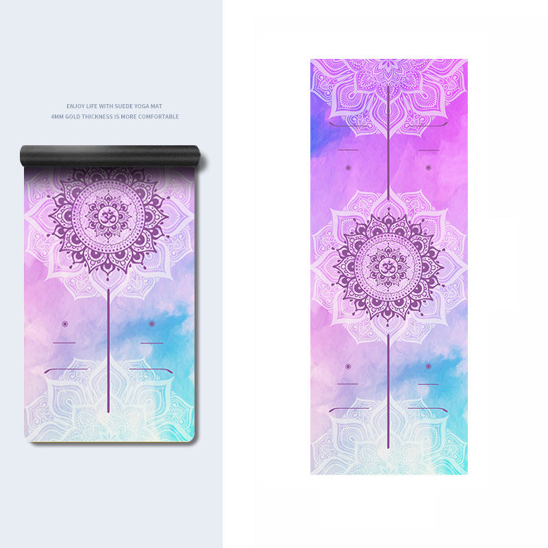 Olivenorma PU Rubber Color Printed Fitness Yoga Mat