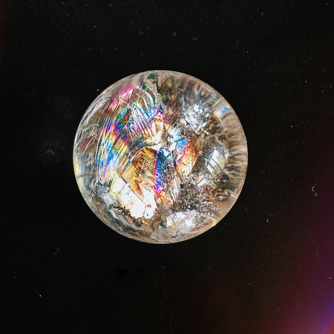 Olivenorma Natural High Frequency Clear Crystal Polished Crystal Ball - image 0