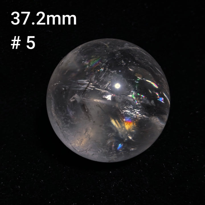 Olivenorma Natural High Frequency Clear Crystal Polished Crystal Ball