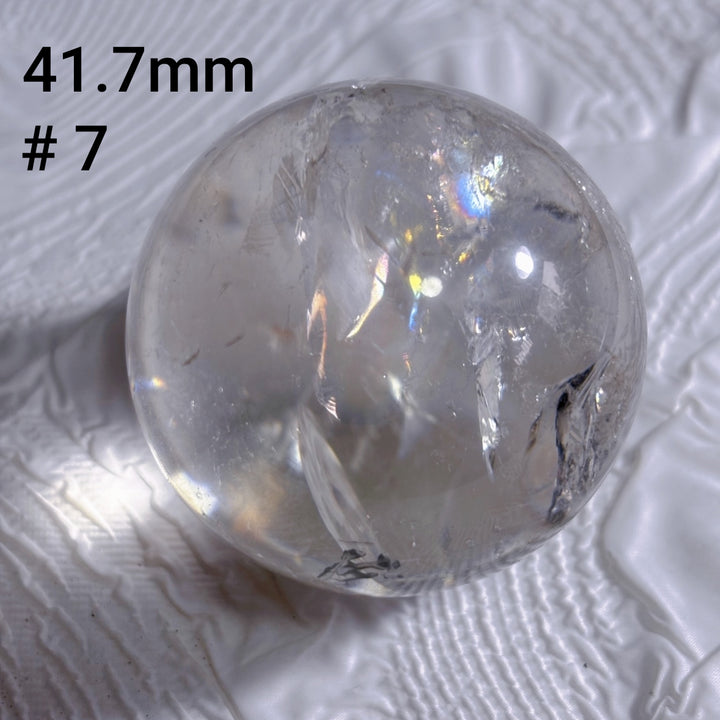 Olivenorma Natural High Frequency Clear Crystal Polished Crystal Ball