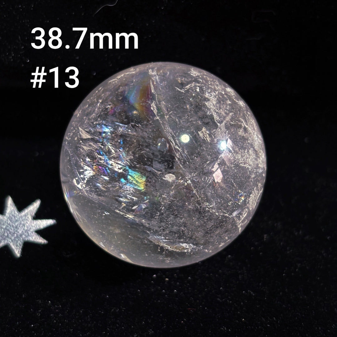 Olivenorma Natural High Frequency Clear Crystal Polished Crystal Ball