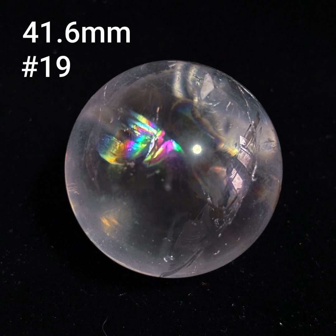 Olivenorma Natural High Frequency Clear Crystal Polished Crystal Ball