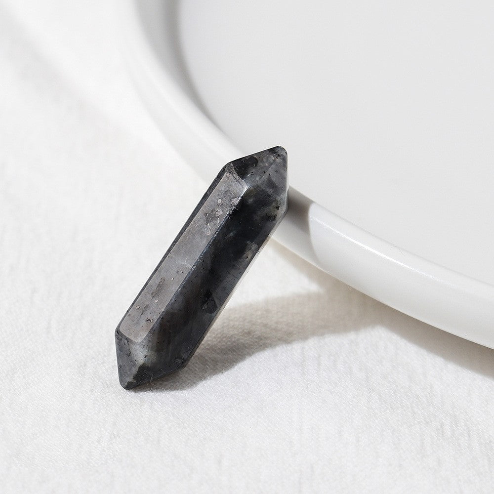 Olivenorma Natural Crystal Double Pointed Column Chakra Gemstone Decoration - Labradorite - image 7