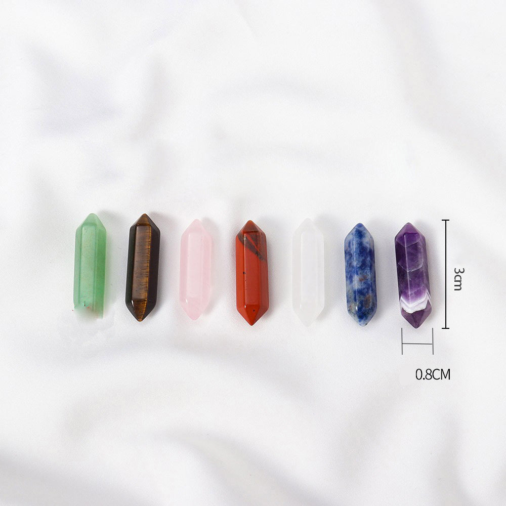 Olivenorma Natural Crystal Double Pointed Column Chakra Gemstone Decoration - image 31