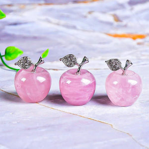 Olivenorma Christmas Eve Natural Stone Apple Carving Gemstone Decoration - image 2