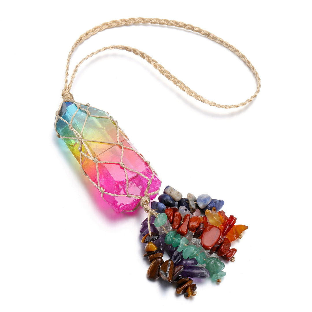 Olivenorma 7 Chakra Healing Crystals Hanging Ornament