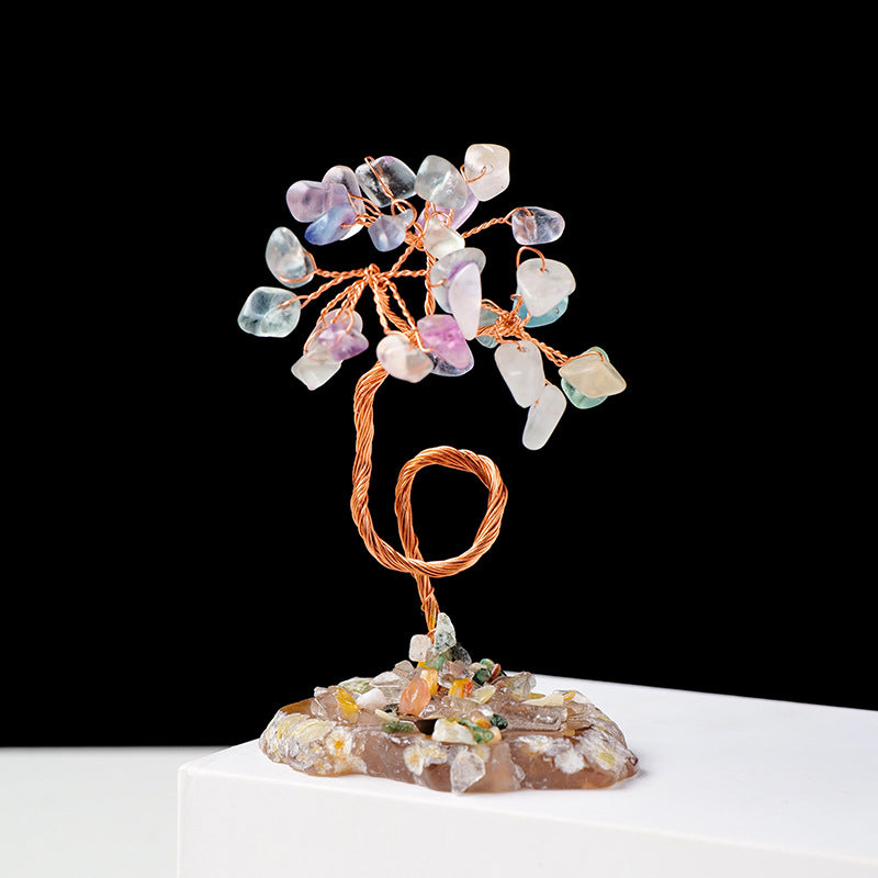 Olivenorma 1pc Money Tree Copper Wire Wrapped Feng Shui Tree