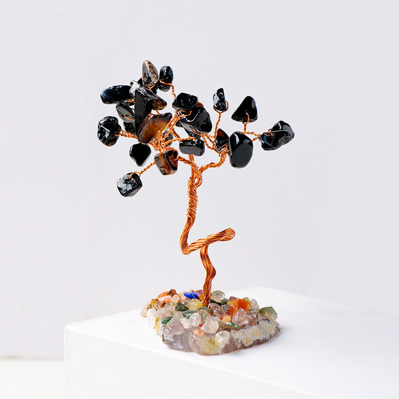 Olivenorma 1pc Money Tree Copper Wire Wrapped Feng Shui Tree