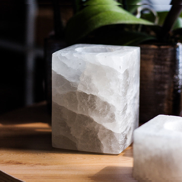 Olivenorma Sugar Cube Gypsum Mineral Candle Holder