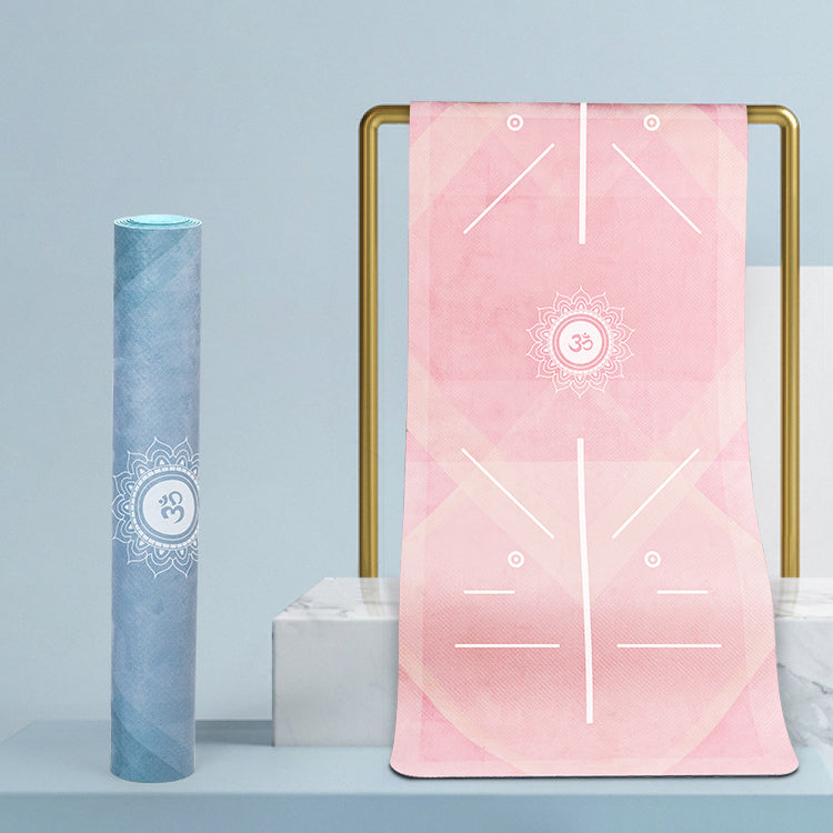 Olivenorma Foldable And Portable Non-slip Om Lotus Yoga Mat