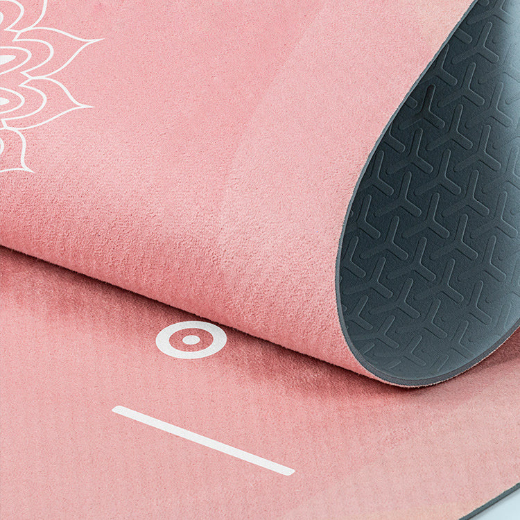 Olivenorma Foldable And Portable Non-slip Om Lotus Yoga Mat