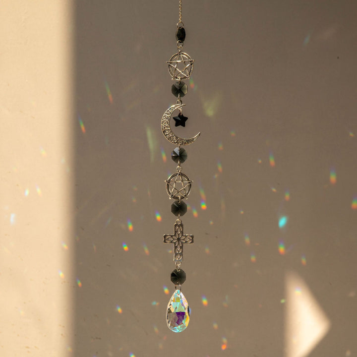 Olivenorma Suncatcher Silver Planet Galaxy Wind Chime