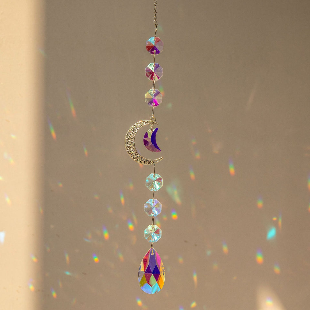 Olivenorma Suncatcher Silver Planet Galaxy Wind Chime