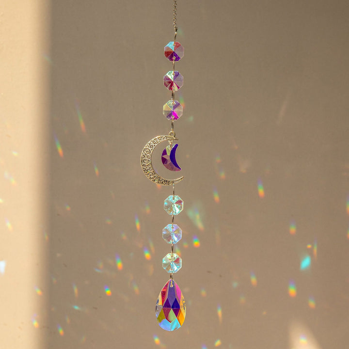 Olivenorma Suncatcher Silver Planet Galaxy Wind Chime