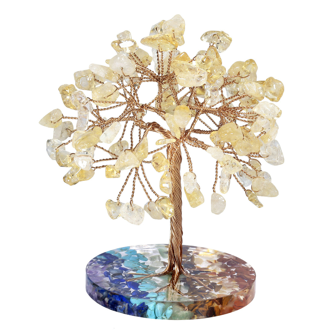 Olivenorma Chakra Gravel Round Base Feng Shui Tree