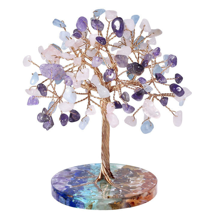 Olivenorma Chakra Gravel Round Base Feng Shui Tree