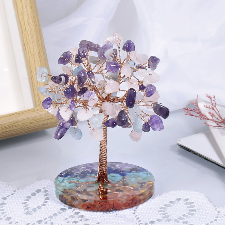 Olivenorma Chakra Gravel Round Base Feng Shui Tree