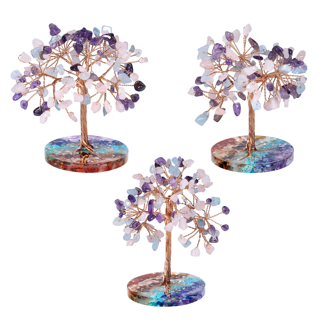 Olivenorma Chakra Gravel Round Base Feng Shui Tree