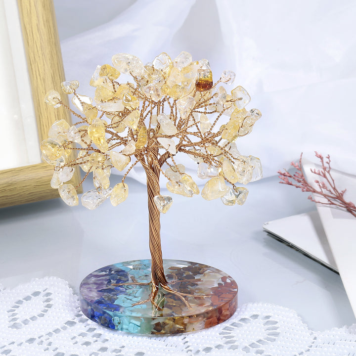 Olivenorma Chakra Gravel Round Base Feng Shui Tree