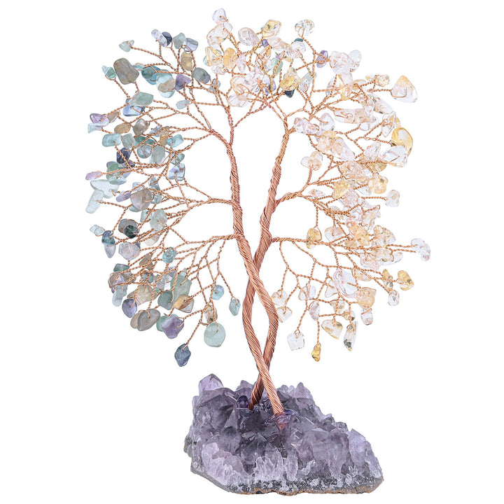 Olivenorma Amethyst Mine Base Concentric Feng Shui Tree