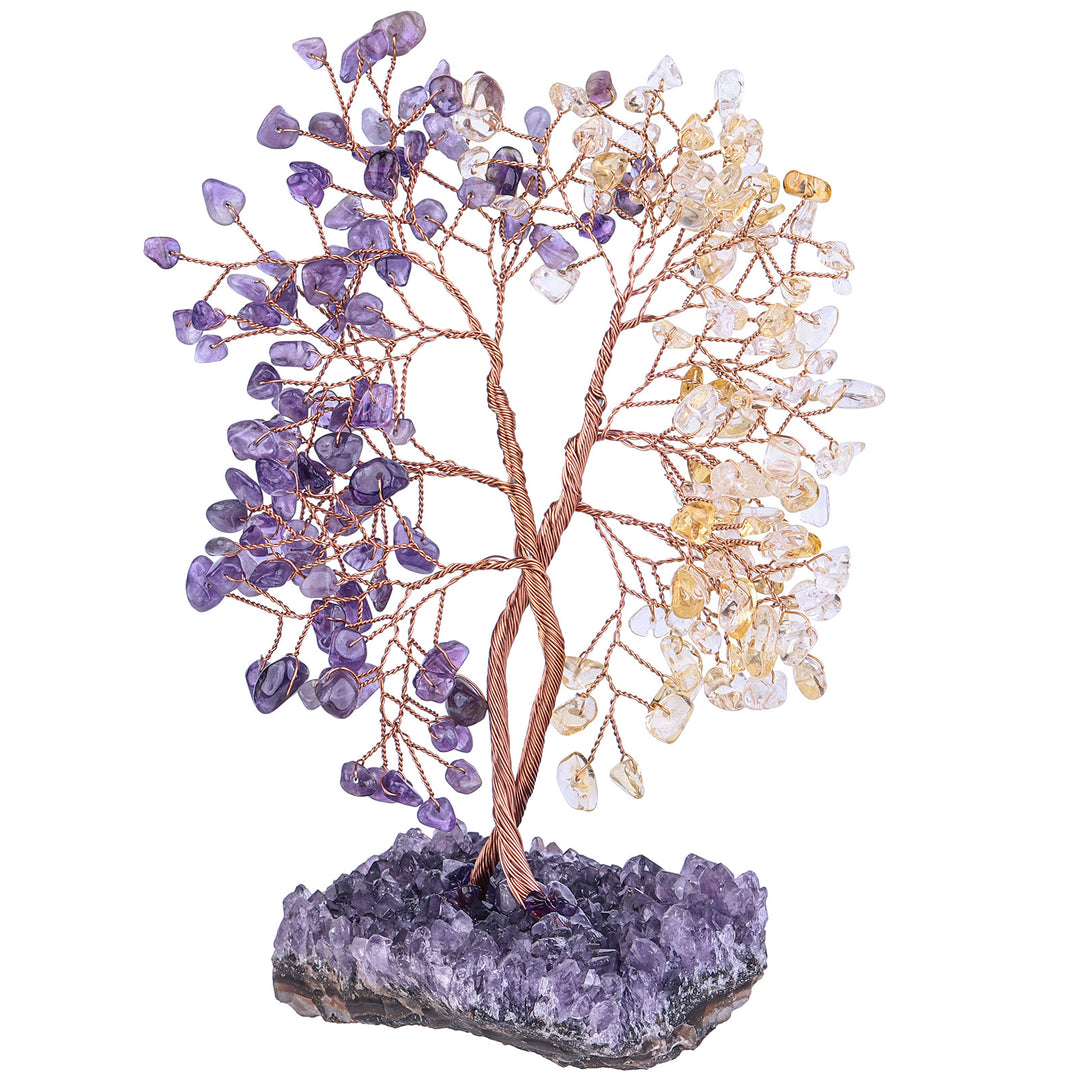 Olivenorma Amethyst Mine Base Concentric Feng Shui Tree