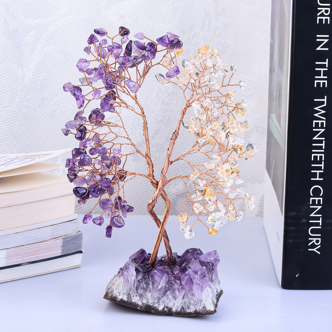 Olivenorma Amethyst Mine Base Concentric Feng Shui Tree