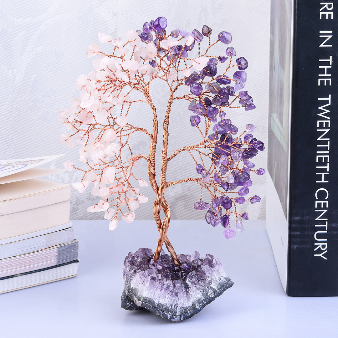 Olivenorma Amethyst Mine Base Concentric Feng Shui Tree