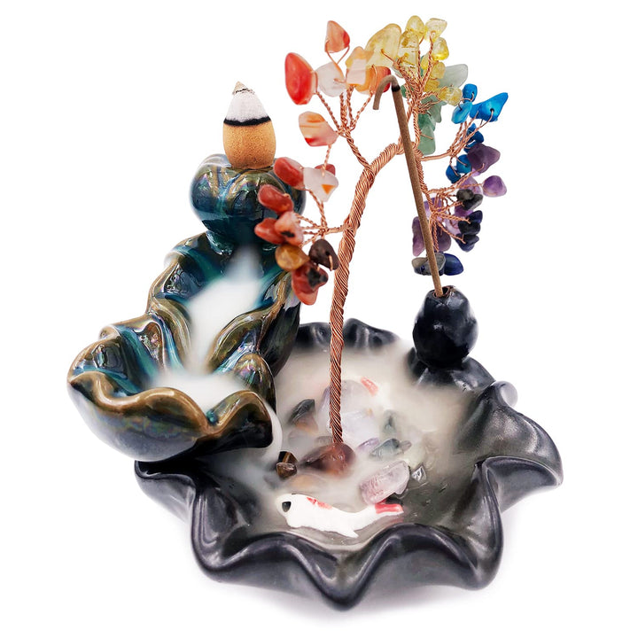 Olivenorma Incense Burner Healing Chakra Feng Shui Tree