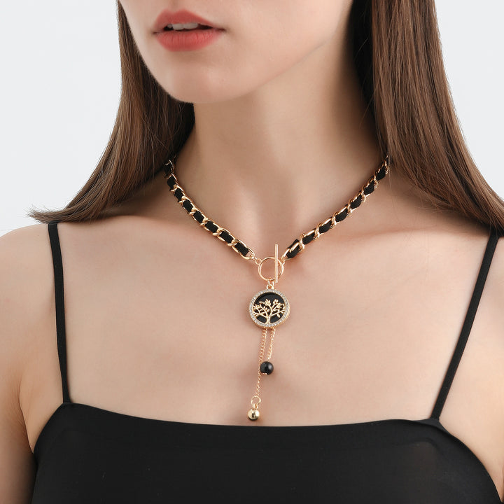 Olivenorma Black Wrap Velvet Choker Necklace