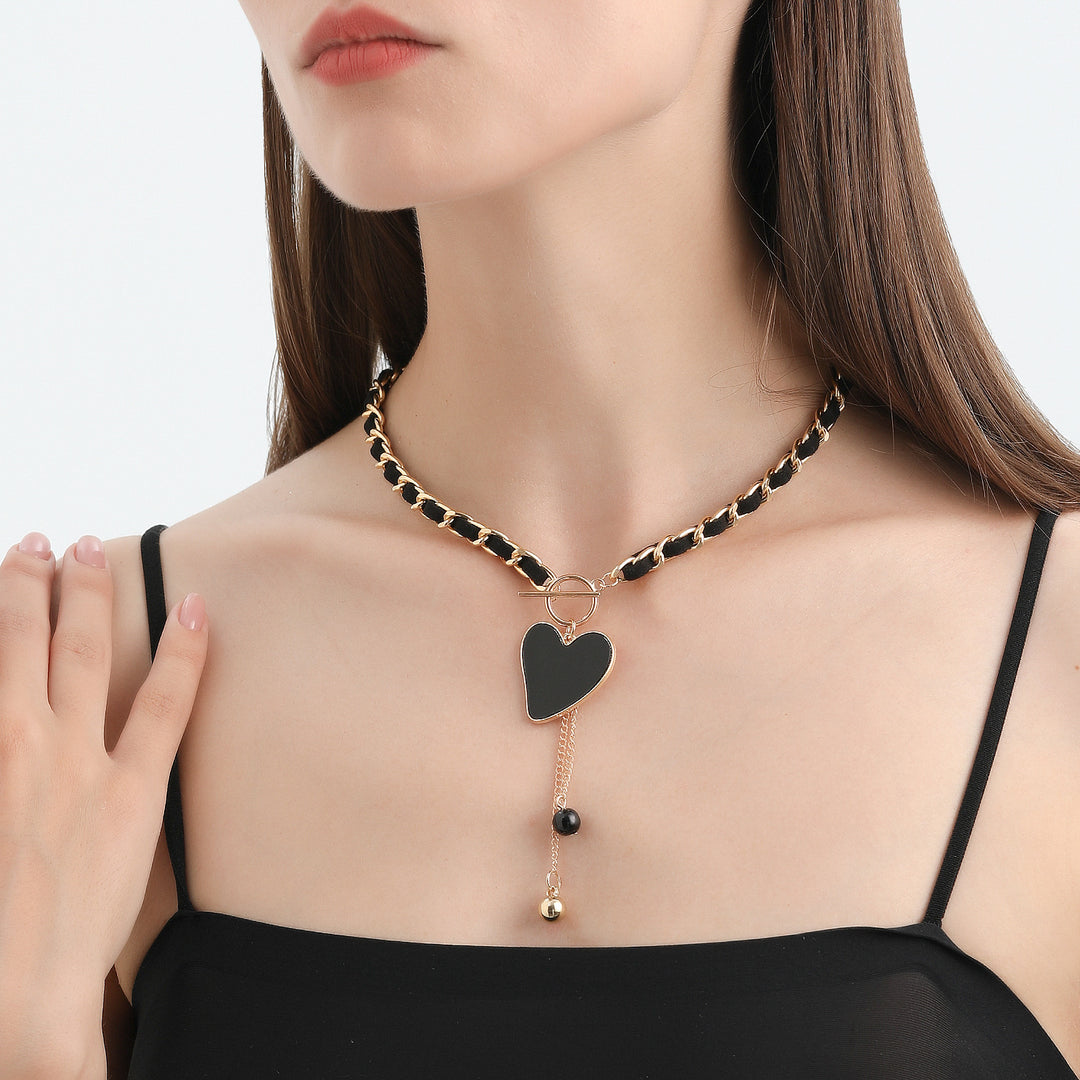 Olivenorma Black Wrap Velvet Choker Necklace