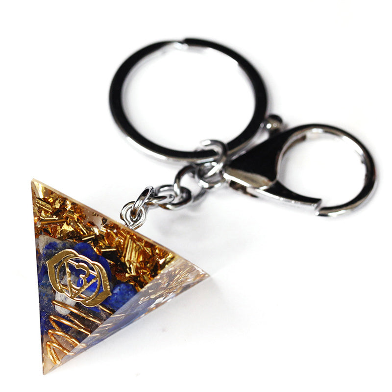 Olivenorma Chakra Healing Orgone Pyramid Energy Pendant Keychain  - image 4