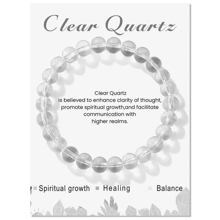 Olivenorma Natural Crystal Healing Energy 8mm Beaded Bracelet