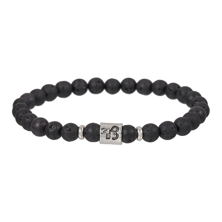 Olivenorma Lava Stone Constellation Handmade Beaded Men Bracelet